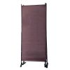 6 Ft Modern Room Divider, 3-Panel Folding Privacy Screen w/ Metal Standing, Portable Wall Partition XH