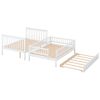 Full over Full Bunk Bed with Trundle and Staircase